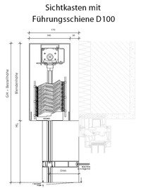 Sichtkasten mit FS D100 Sichtkasten mit FS D100