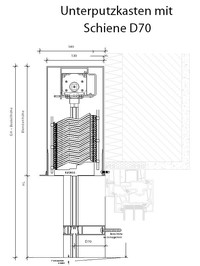 Unterputzkasten mit FS D70 Unterputzkasten mit FS D70