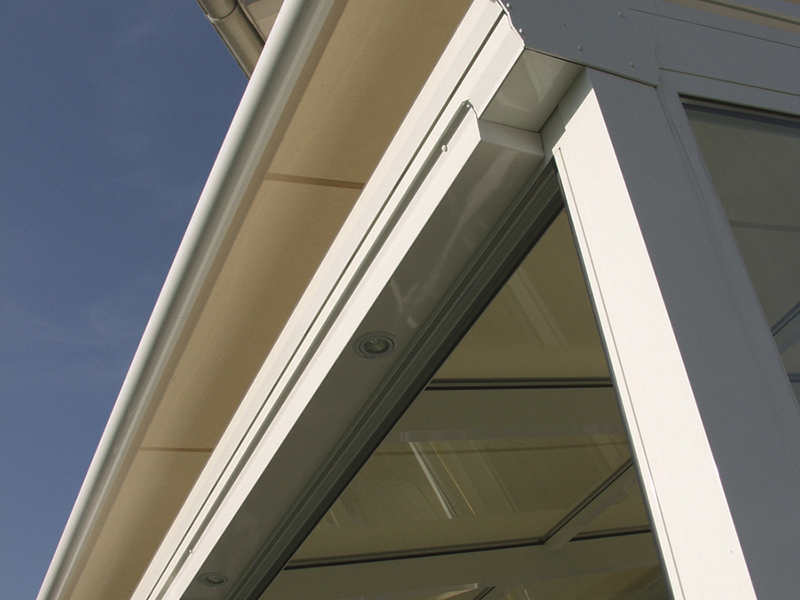 Glasdachmarkise im Detail Glasdachmarkise im Detail