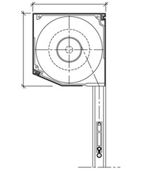 Kasten und Führungsschiene Kasten und Führungsschiene