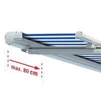 Führungsschiene seitlichen Führungsschienen von 7 bis 80 cm ab Außenkante variabel eingesetzt